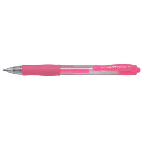 Pilot G2 7 Neon Pink, Fine Gel Pen, 0.7MM - 13962  Pilot Gel Ink Pens