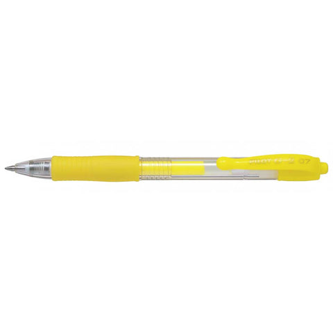 Pilot G2 7 Neon Yellow, Fine Gel Pen, 0.7MM - 13968