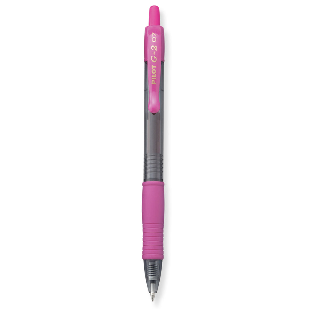 Pilot G2 7 Pink, Fine Tip, Pink Ink Gel Pen, 0.7MM - 31174  Pilot Gel Ink Pens