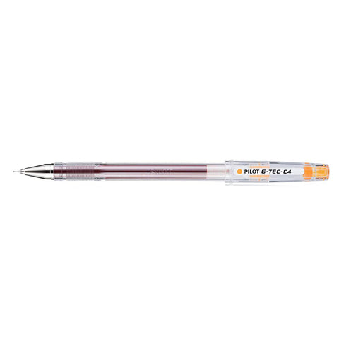 Pilot G-Tec C4 Ultra Fine Pale Orange Gel Pen  Pilot Rollerball Pens