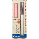 Pilot Kakuno Fountain Pen Fine, Pastel Pink and White  Pilot Fountain Pens