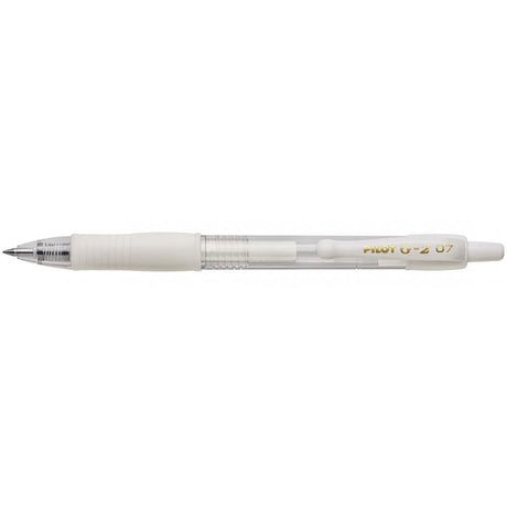 Pilot G2 7 Pastel White, Fine Gel Pen, 0.7MM - 34422  Pilot Gel Ink Pens