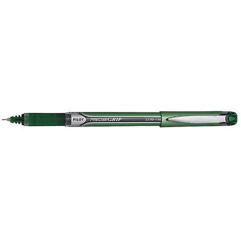 Pilot Precise Grip, Needle Point, Rubber Grip, Green Liquid Ink Rollerball Pen Extra Fine  Pilot Rollerball Pens
