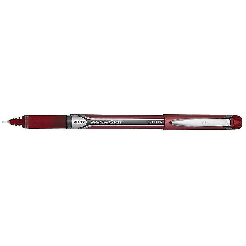 Pilot Precise Grip, Needle Point, Rubber Grip, Red Liquid Ink Rollerball Pen Extra Fine  Pilot Rollerball Pens