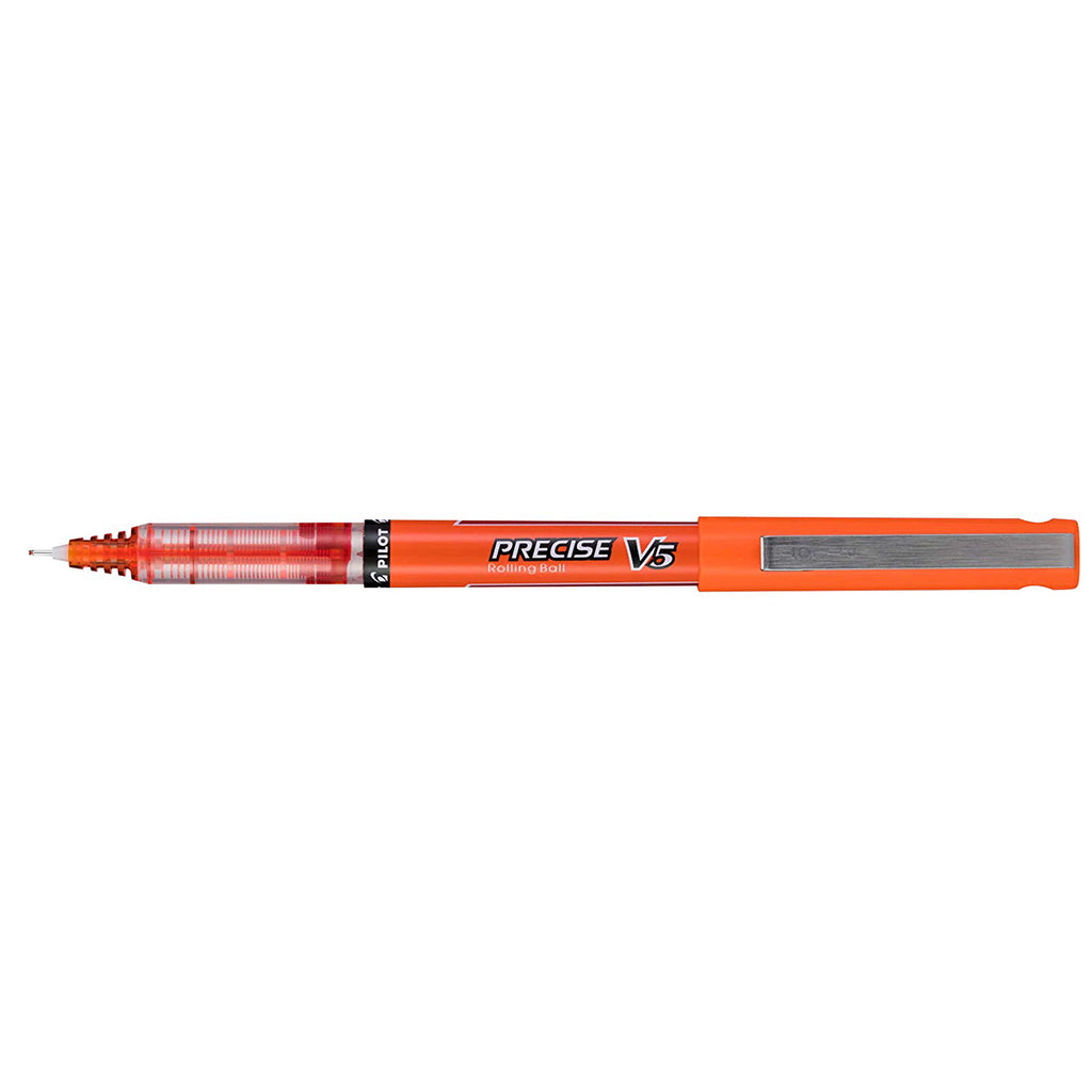 Pilot Precise V5 Extra Fine Orange Rolling Ball Pen 0.5mm  Pilot Rollerball Pens
