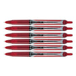 Pilot Precise V5 RT Red Extra Fine, Retractable Rollerball Pens Pack of 6  Pilot Rollerball Pens