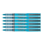 Pilot Precise V5 Turquoise Rollerball Pen 0.5mm Extra Fine Pack of 6