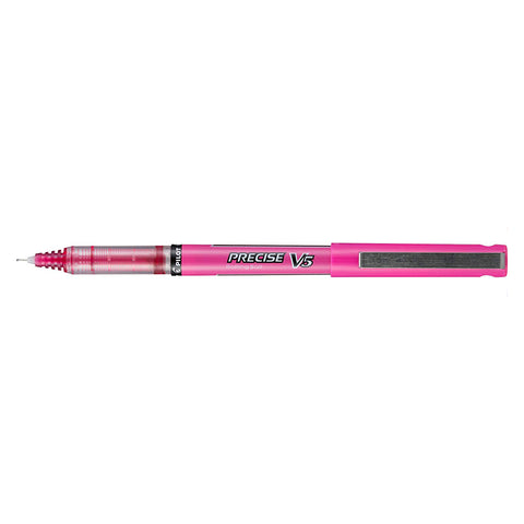 Pilot Precise V5 Pink Extra Fine Rolling Ball Pen 0.5mm  Pilot Rollerball Pens