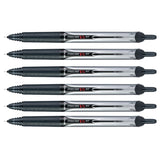 Pilot Precise V5 RT Black Extra Fine, Retractable Rollerball Pen Pack of 6  Pilot Rollerball Pens