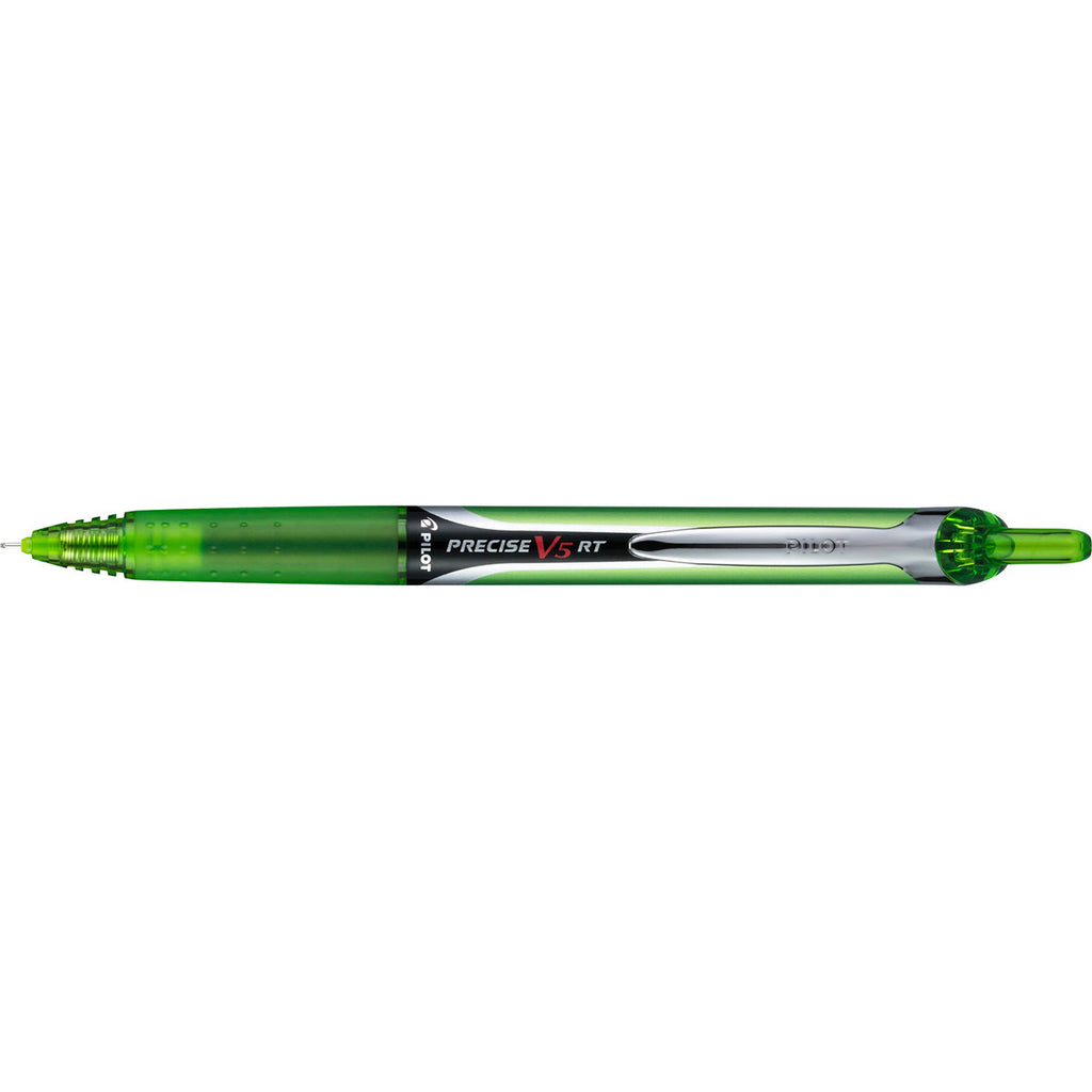 Pilot Precise V5 RT Light Green Extra Fine, Retractable Rollerball Pen