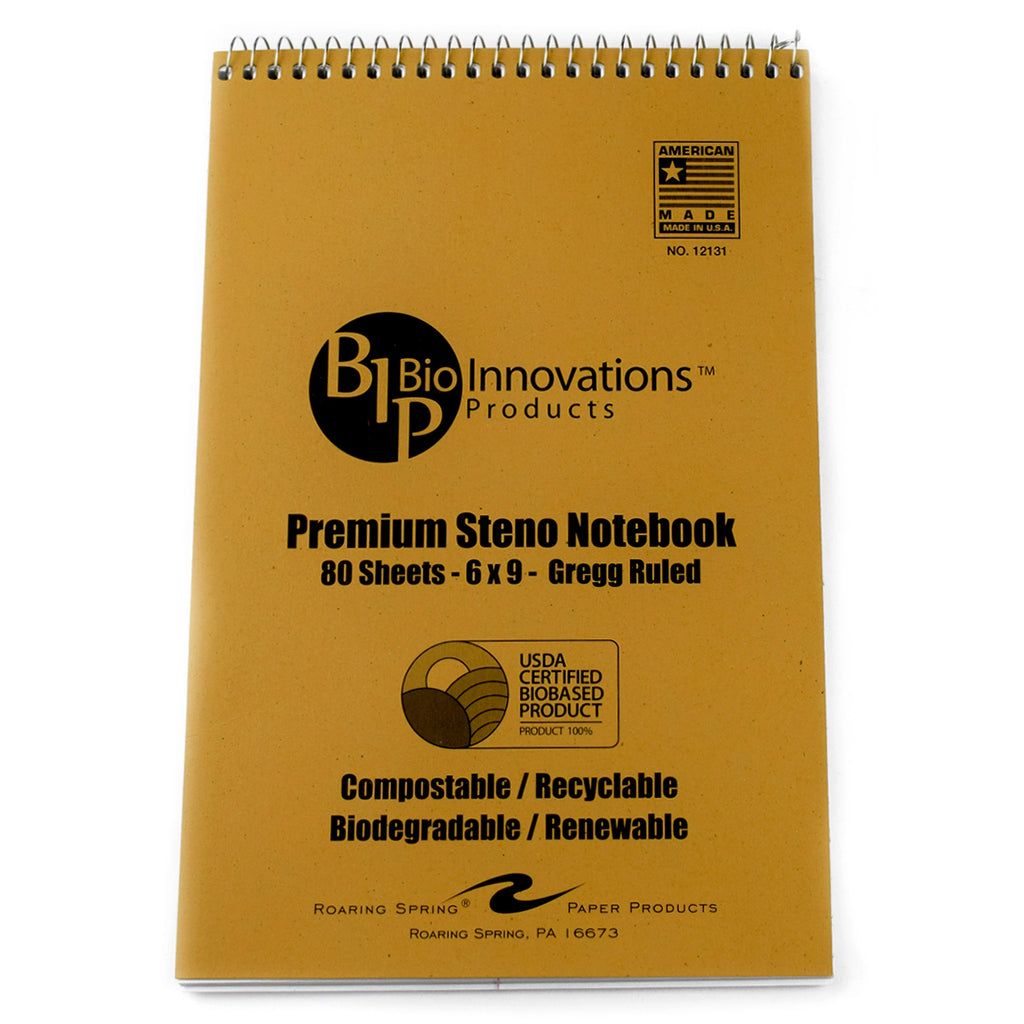 Bio Innovations Premium Steno Gregg Ruled Notebook 80 Sheets  Bio Innovations Notebook