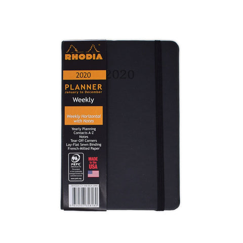 Rhodia 2020 Weekly Planner Black 4 x 6 Small  Rhodia Planner