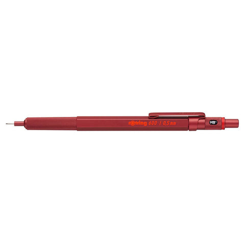 Rotring 600 Red, Full Metal Mechanical Pencil 0.5MM 2114264  Rotring Pencil