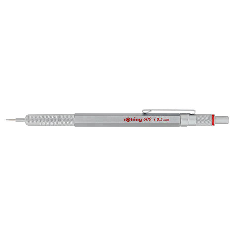 Rotring 600 Silver, Full Metal Mechanical Pencil 0.5MM 1904445