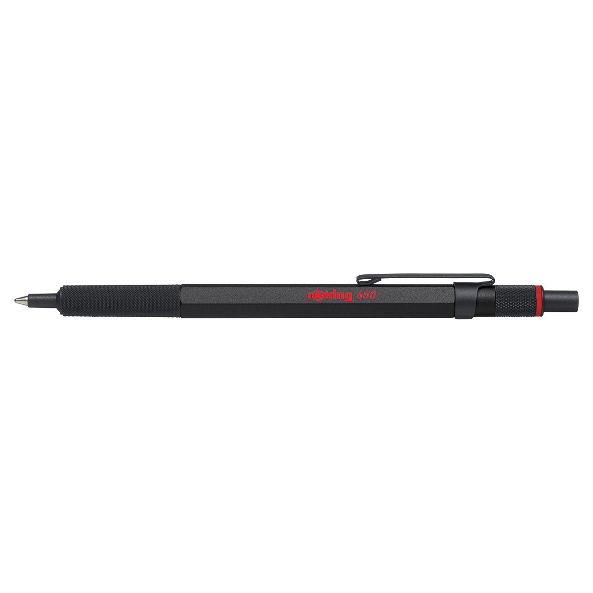 Rotring 600 Black Full Metal Ballpoint Pen, Black Ink  Rotring Ballpoint Pen