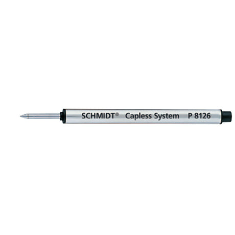 Schmidt Capless System Rollerball Refill Black Medium Short,  P8126  Schmidt Ballpoint Refills