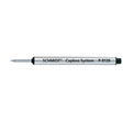 Schmidt Capless Short Rollerball Refill Black Fine Short,  P81265 - 3.84 inches  Schmidt Ballpoint Refills