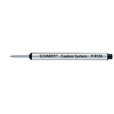 Schmidt Capless Short Rollerball Refill Black Fine Short,  P81265 - 3.84 inches