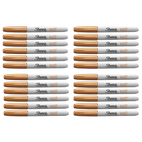 Sharpie Bronze Markers Fine Point Wholesale Bulk Pack of 24
