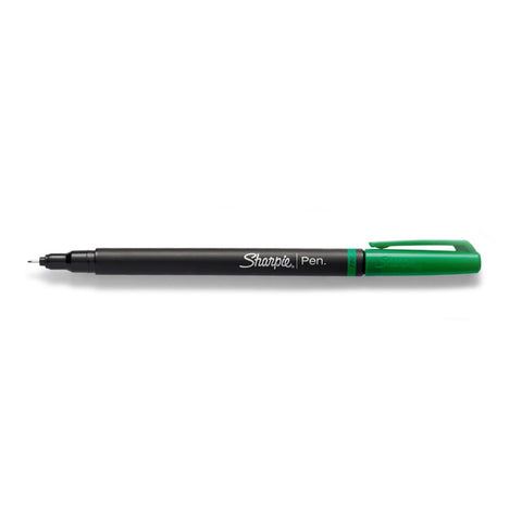 Sharpie Non Bleeding Pen Fine Point Green  Sharpie Felt Tip Pen