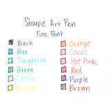 Sharpie Art Pen Brown, Fine Tip  Sharpie Felt Tip Pen