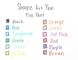 Sharpie Art Pen Yellow, Archival Ink Pen, Fine Point, Non Bleeding  Sharpie Felt Tip Pen