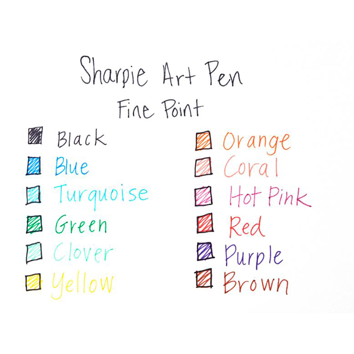 Sharpie Art Pen Orange, Fine Tip  Sharpie Felt Tip Pen