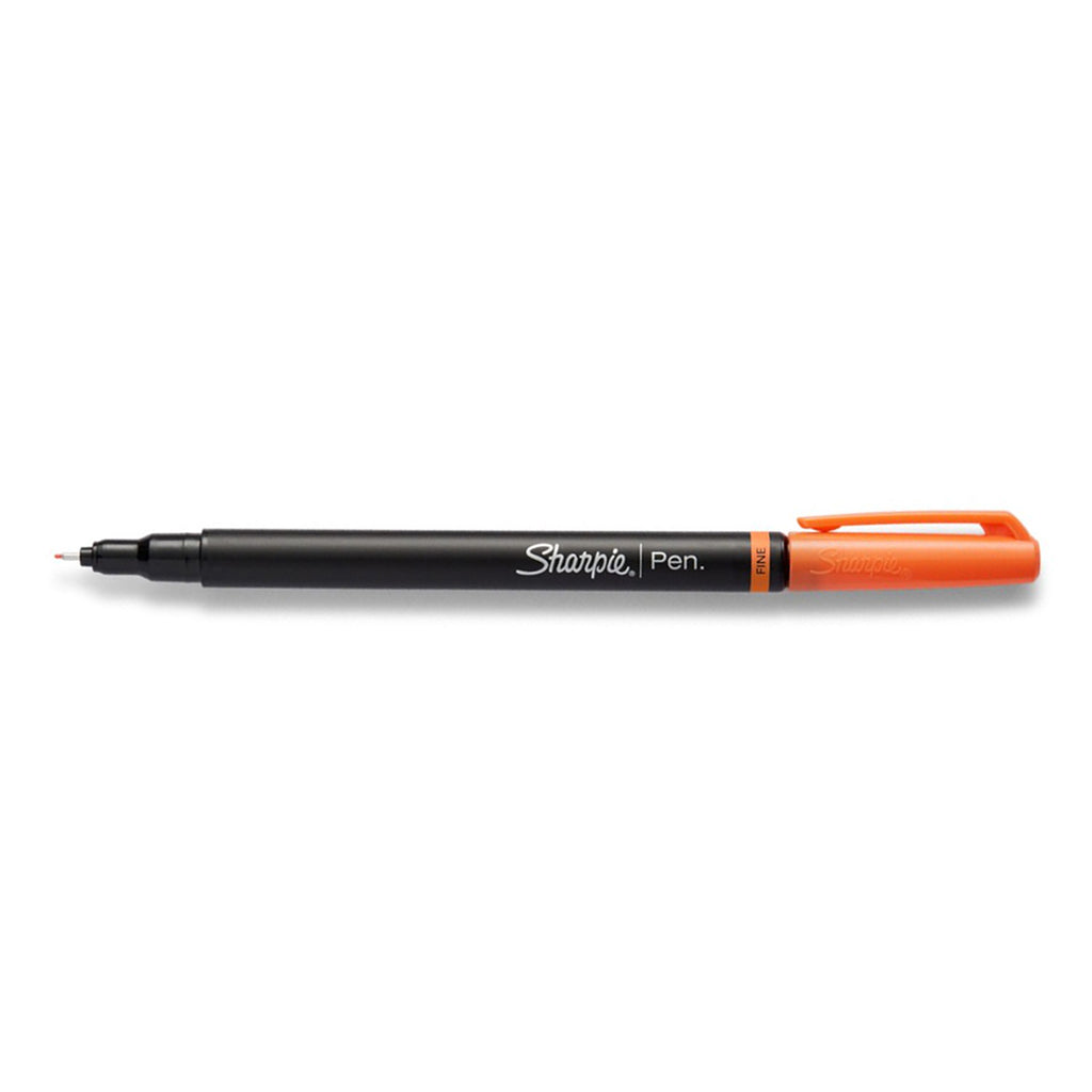 Sharpie Non Bleeding Pen Fine Point Orange