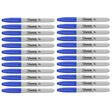 Sharpie Blue Markers, Fine Point, Bulk Pack of 24  Sharpie Markers