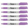 Sharpie Boysenberry Fine Point Permanent Marker Pack of 6  Sharpie Markers