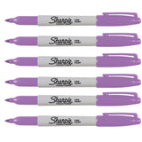 Sharpie Boysenberry Fine Point Permanent Marker Pack of 6  Sharpie Markers