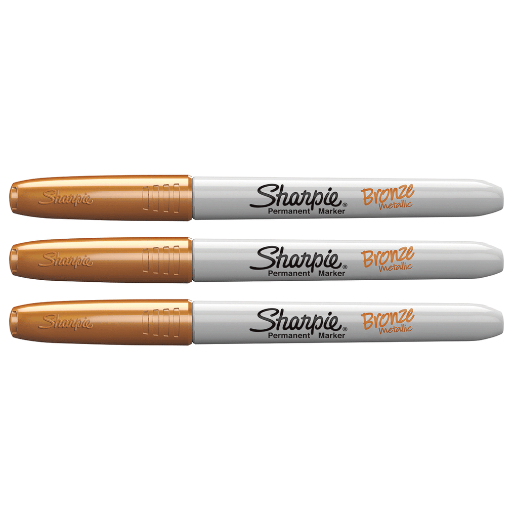 Sharpie Bronze Markers For Black Paper Pack of 3  Sharpie Markers