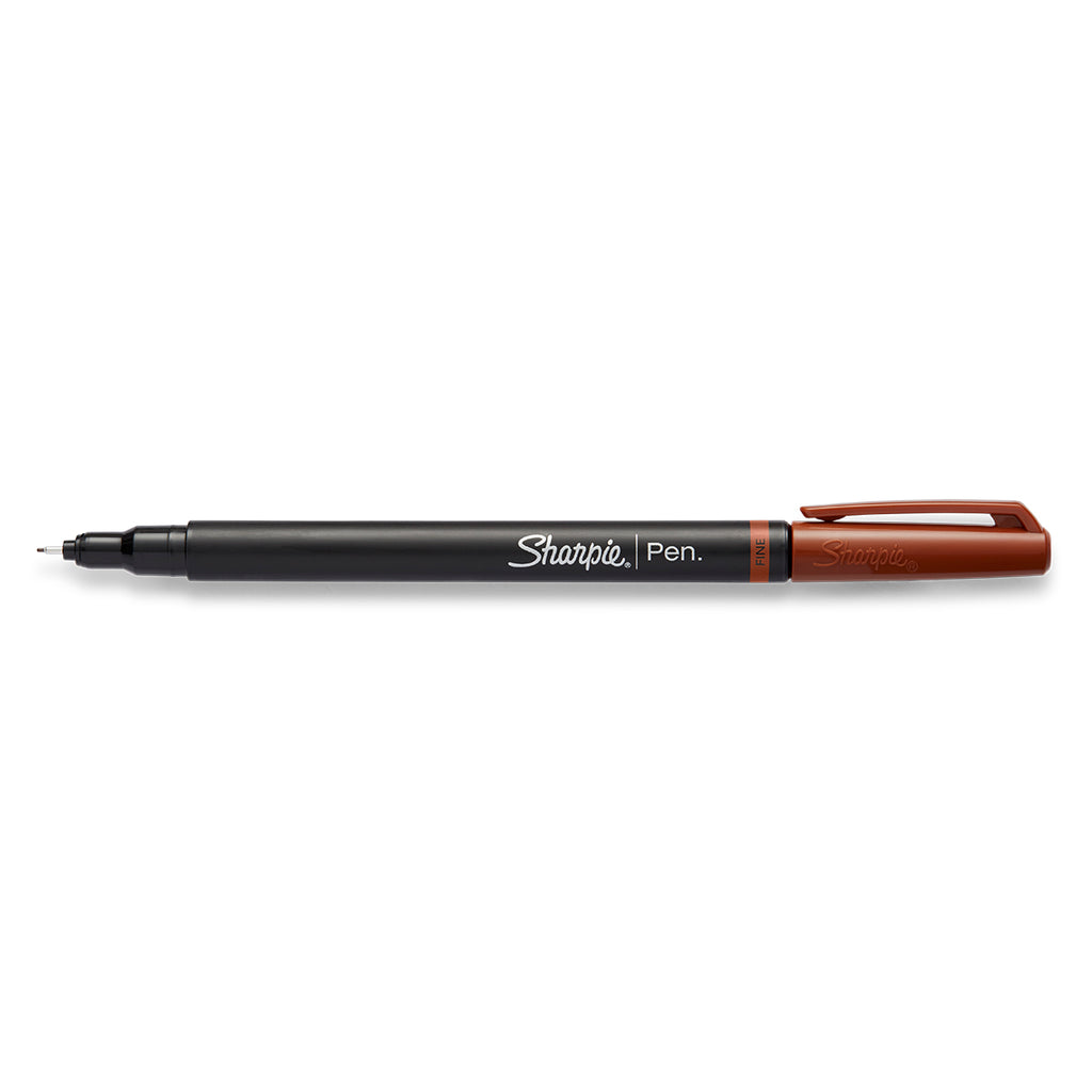 Sharpie Art Pen Brown, Fine Tip  Sharpie Felt Tip Pen