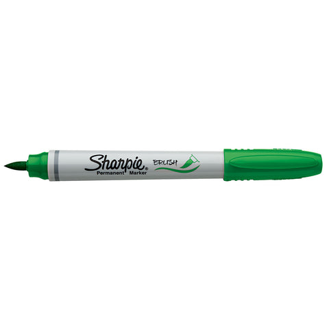 Sharpie Brush Tip Marker, Green  Sharpie Brush Tip Markers