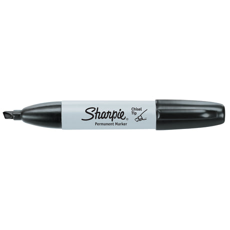 Sharpie Black Chisel Tip Permanent Marker Sold Individually  Sharpie Markers