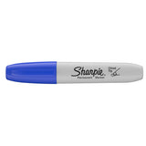 Sharpie Blue Chisel Tip Permanent Marker Sold Individually  Sharpie Markers