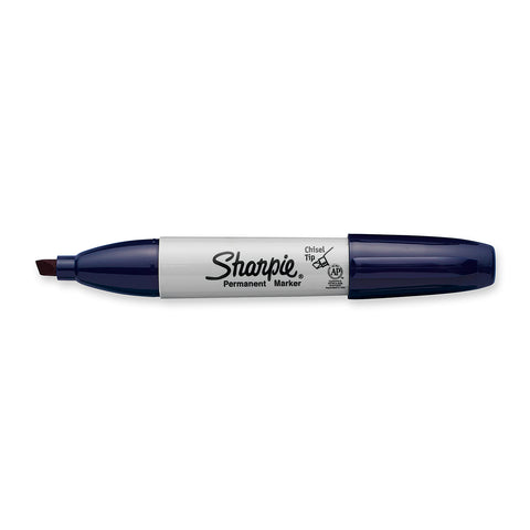 Sharpie Navy Chisel Tip Permanent Marker Sold Individually  Sharpie Markers