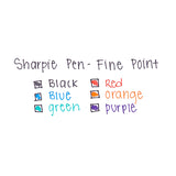 Sharpie Blue Fine Point Permanent Marker  Sharpie Markers