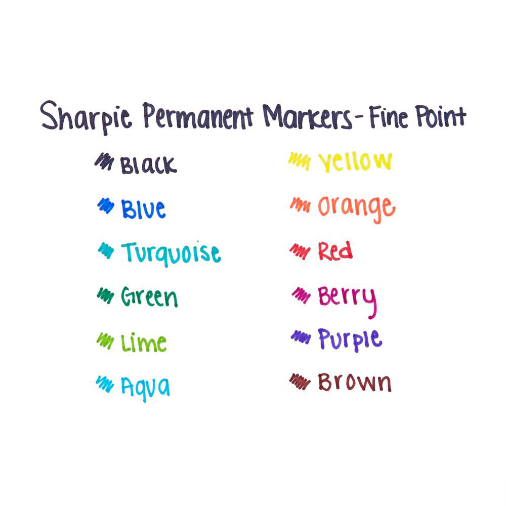 Sharpie Fine Point Lime Green Permanent Marker  Sharpie Markers