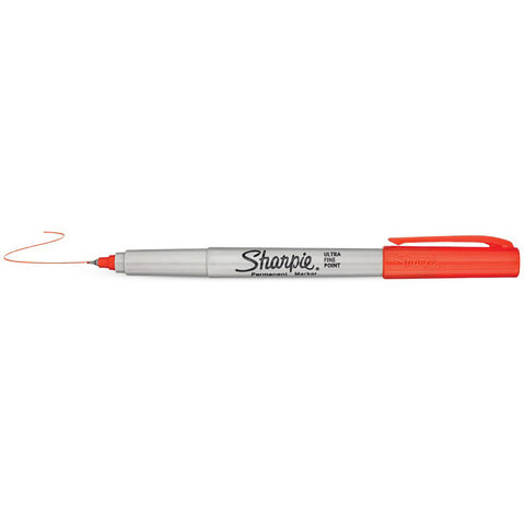 Sharpie Limited Edition Electro Pop Ultra Fine Point Permanent Marker Optic Orange  Sharpie Markers