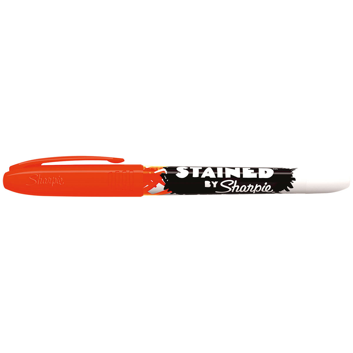 Sharpie Orange Fabric Marker, Brush Tip, Stained By Sharpie
