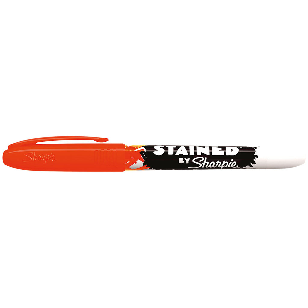 Sharpie Orange Fabric Marker, Brush Tip, Stained By Sharpie