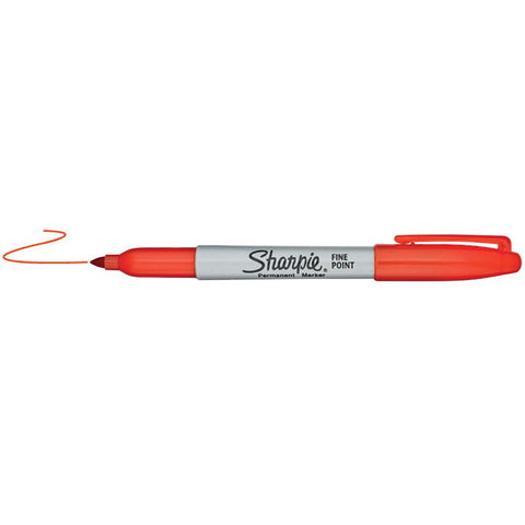 Sharpie Electro Pop Optic Orange Limited Edition Fine Point Permanent Marker  Sharpie Markers