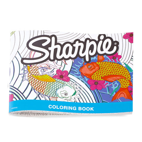 Sharpie Adult Coloring Book Fish Theme Bulk Pack of 24Pens and Pencils