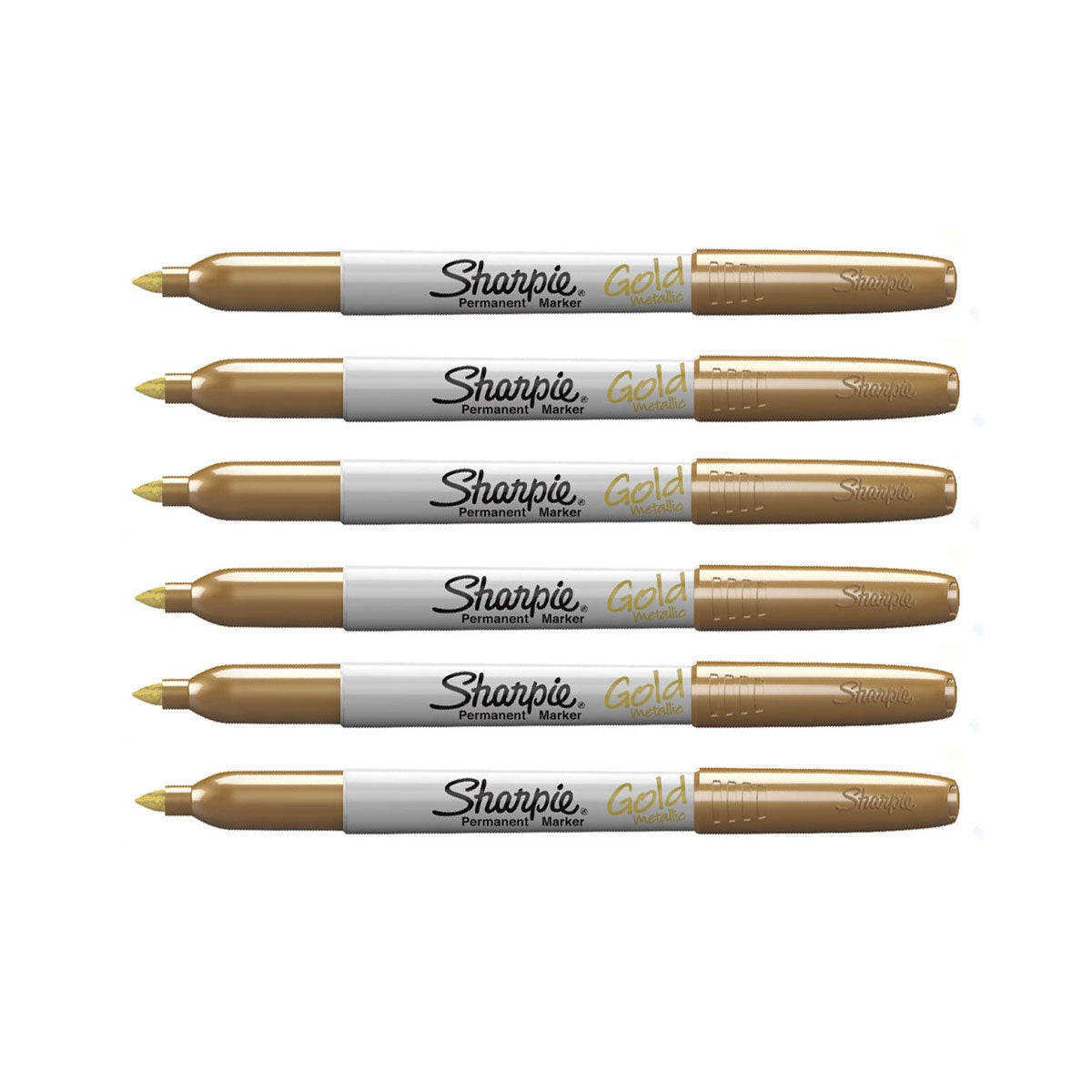 Sharpie Gold Markers Pack Of 6  Sharpie Markers
