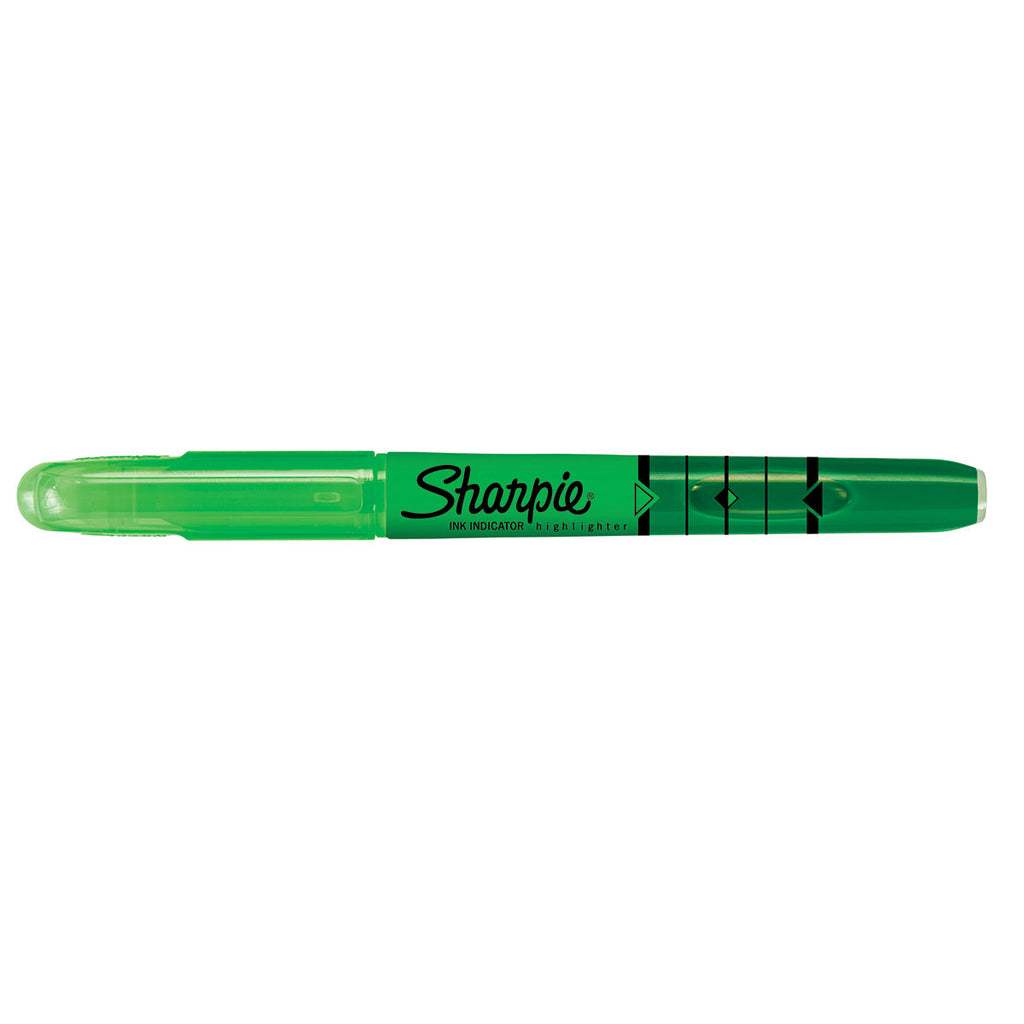 Sharpie Green Highlighter Narrow Chisel Tip with Ink Indicator