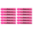 Sharpie Resaltador Pink Highlighter Pack of 12 - No Smear  Sharpie Highlighter