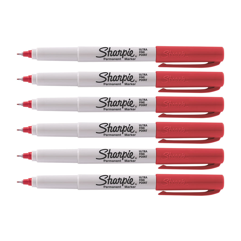 Sharpie Permanent Marker, Ultra Fine Point, Blue - 12 ultra fine point markers