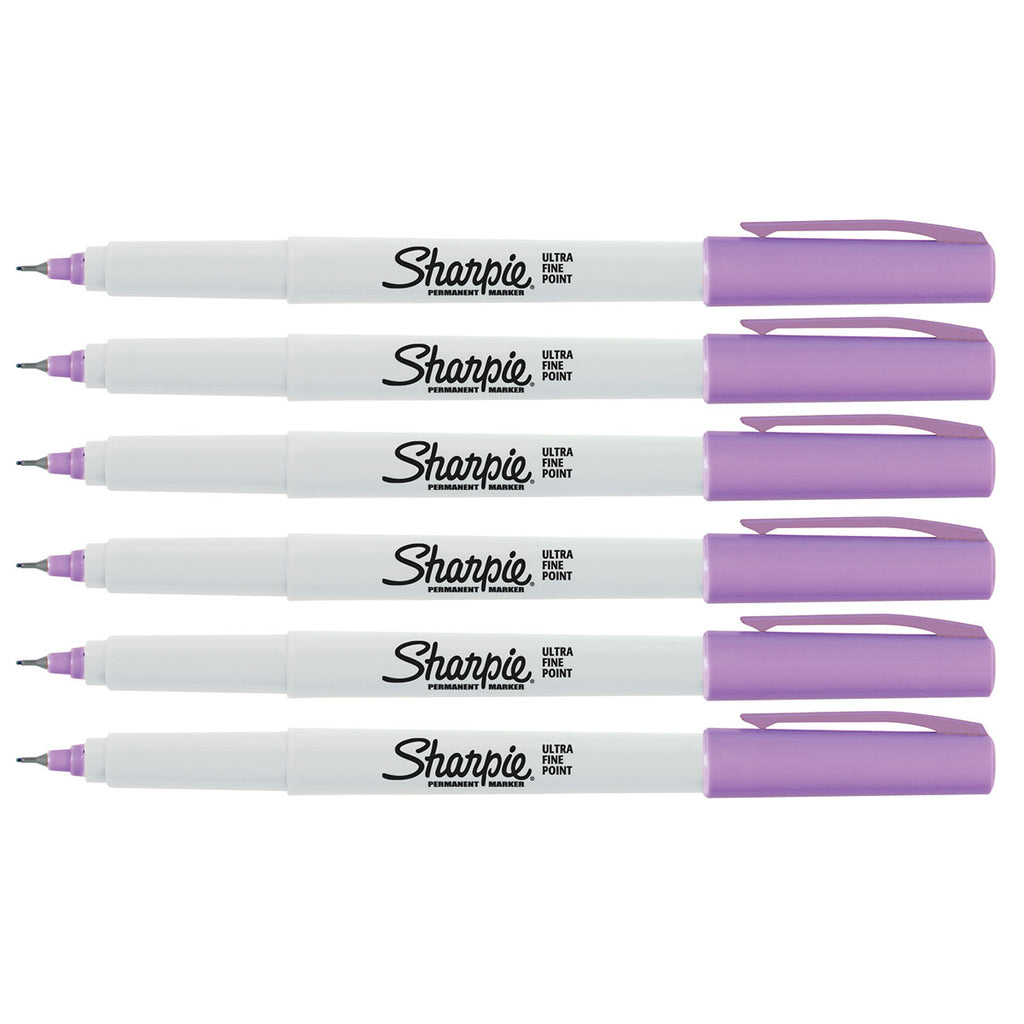 Sharpie Lilac Markers Ultra Fine Pack of 6