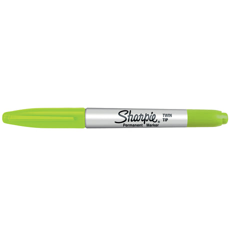 Sharpie Lime Twin Tip Double Sided Ultra Fine and Fine Point Lime Green Permanent Marker Sold Individually  Sharpie Markers